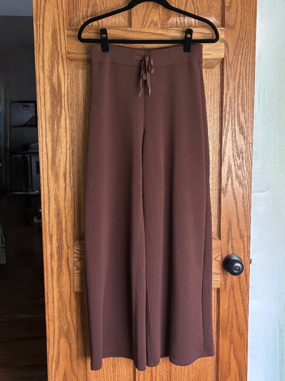 Spanx Air Essentials Wide Leg Pant - Brown - Medium